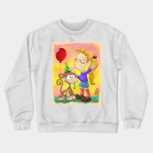 A Birthday Present for Monkey Crewneck Sweatshirt